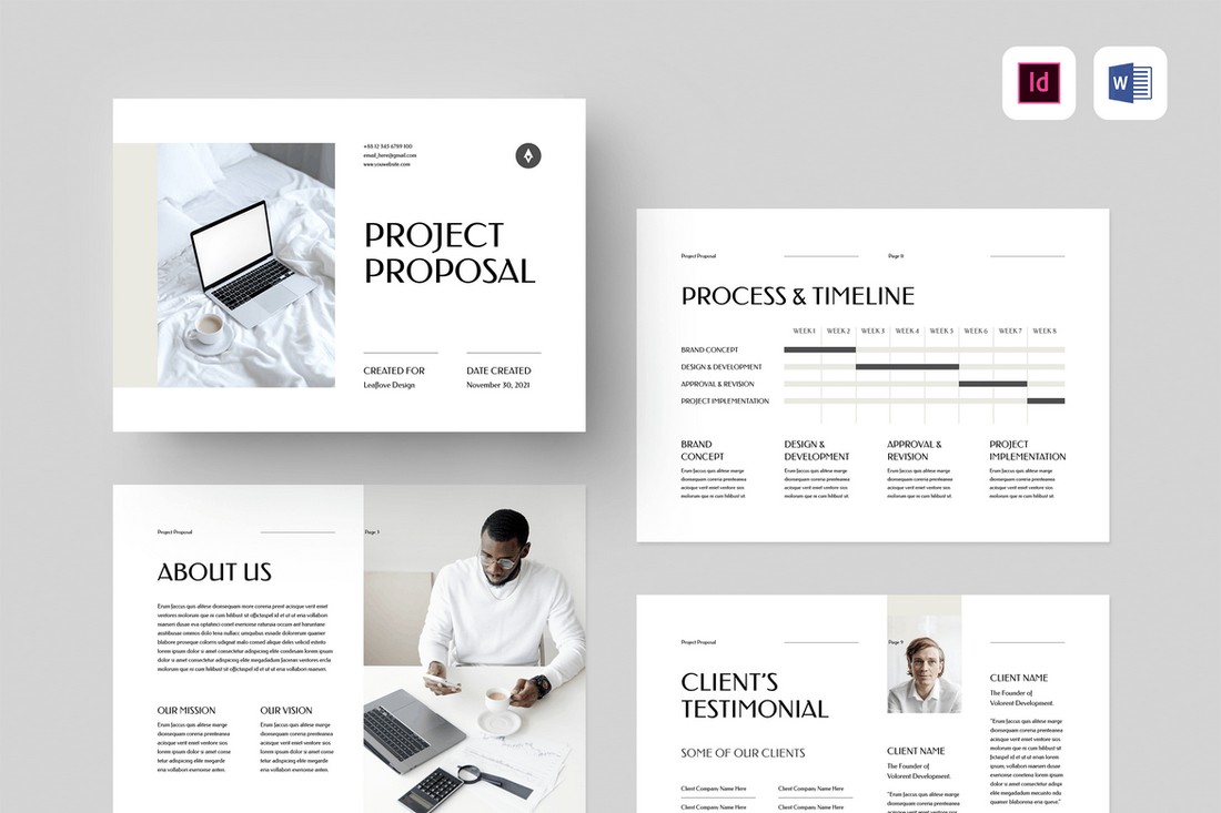 Design Templates Project Proposal V07 Business Proposal Template 