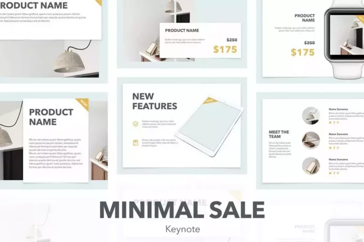 View Information about Minimal Sales Keynote Template