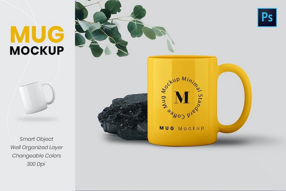 Template Mockup Mug Minimalis