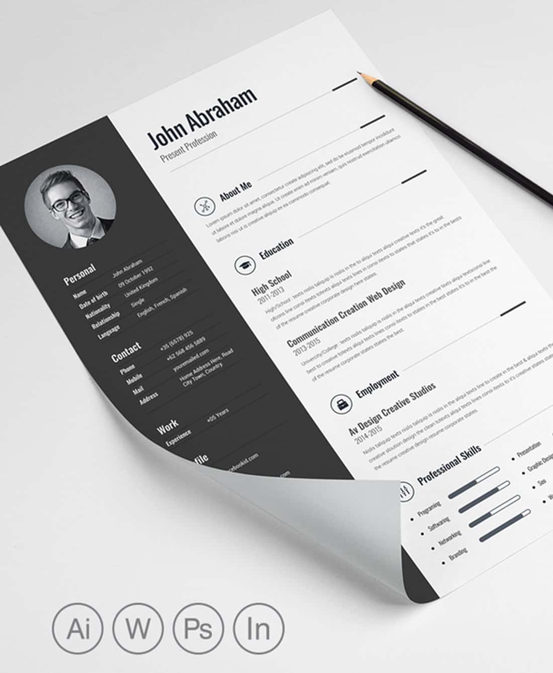 Minimalist Word Resume Template