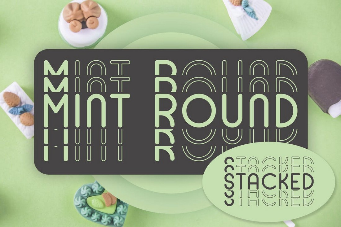 Mint Round - فونت آینه ای گرد