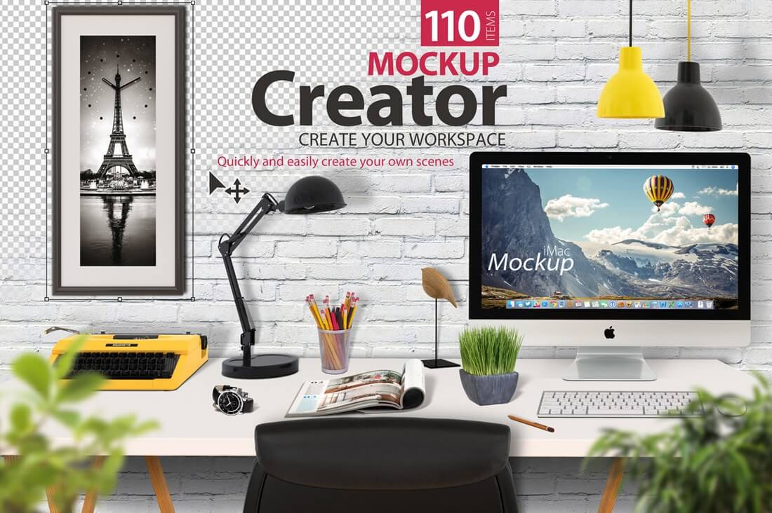 40+ iMac Mockup PSDs, Photos & Vectors | Design Shack