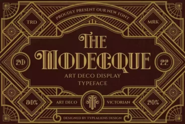 Modecque Classic Art Deco Fonts