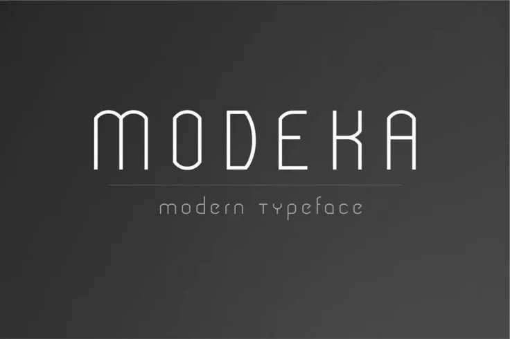 View Information about Modeka Modern Font
