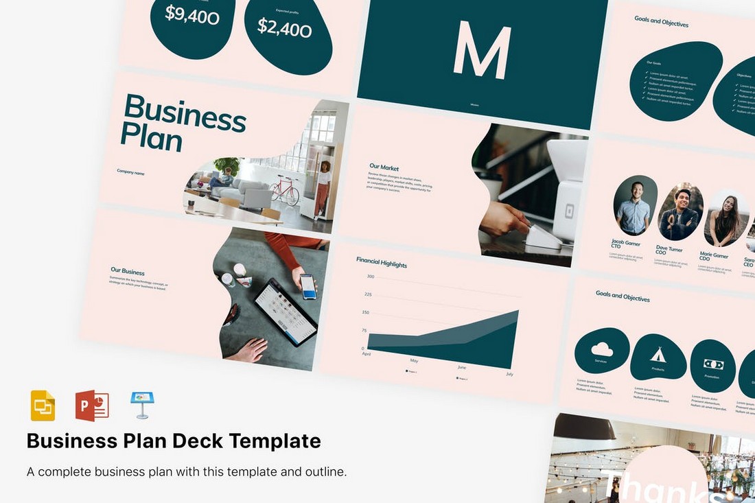 22+ Business Plan PowerPoint Templates 22  Design Shack Pertaining To Business Plan Template Powerpoint Free Download