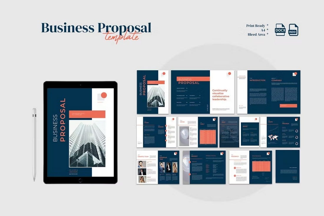 Modern-Business-Proposal-Template-Word-InDesign 20+ Best Business Proposal Templates (With Creative Designs) design tips
