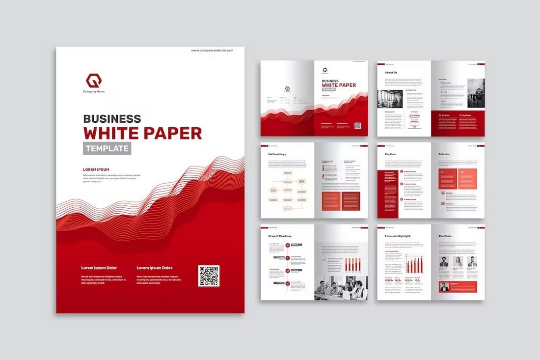 Modern-Business-White-Paper-Template 20+ Best White Paper Templates for Word & InDesign design tips  