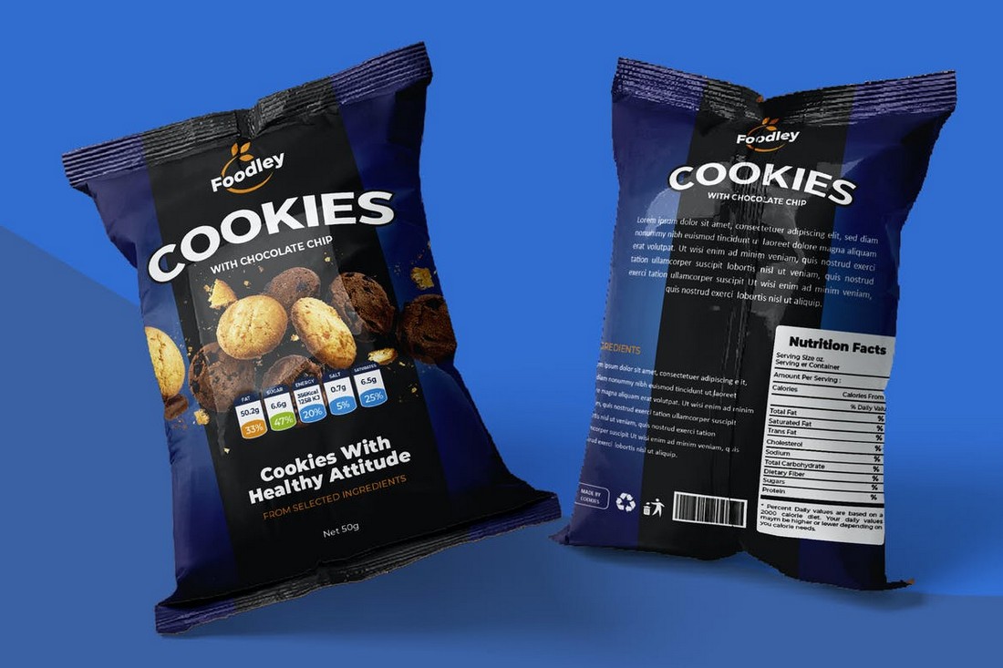 Modern-Cookies-Packaging-Template 25+ Best Food & Product Packaging Templates in 2022 design tips 