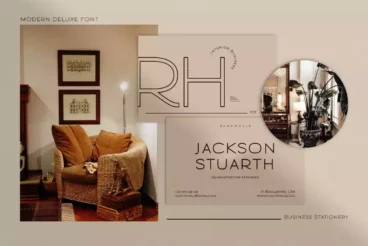 Second alternate image for Modern Deluxe Font