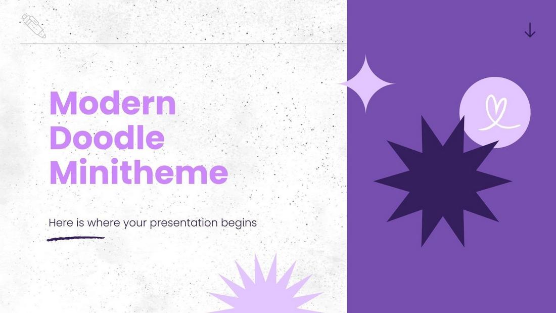 Modern Doodle Free Google Slides Template