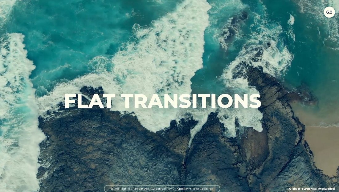 Modern Flat Slide Transitions for Premiere Pro