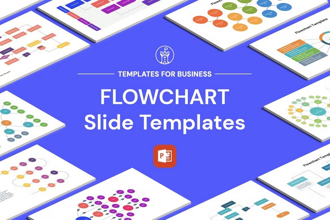 Modern Flowchart Powerpoint Templates