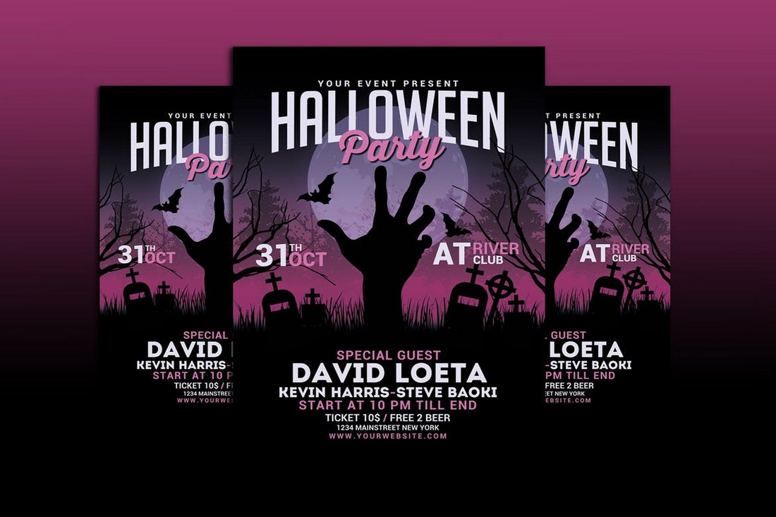 Modern Halloween Party Flyer