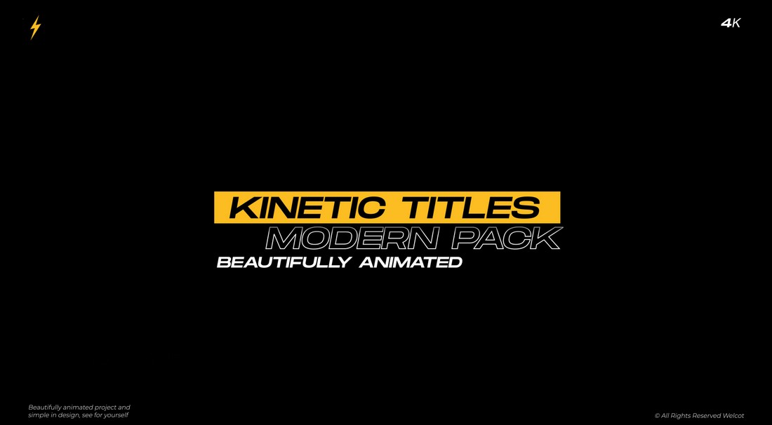 Modern Kinetic Titles for Final Cut Pro