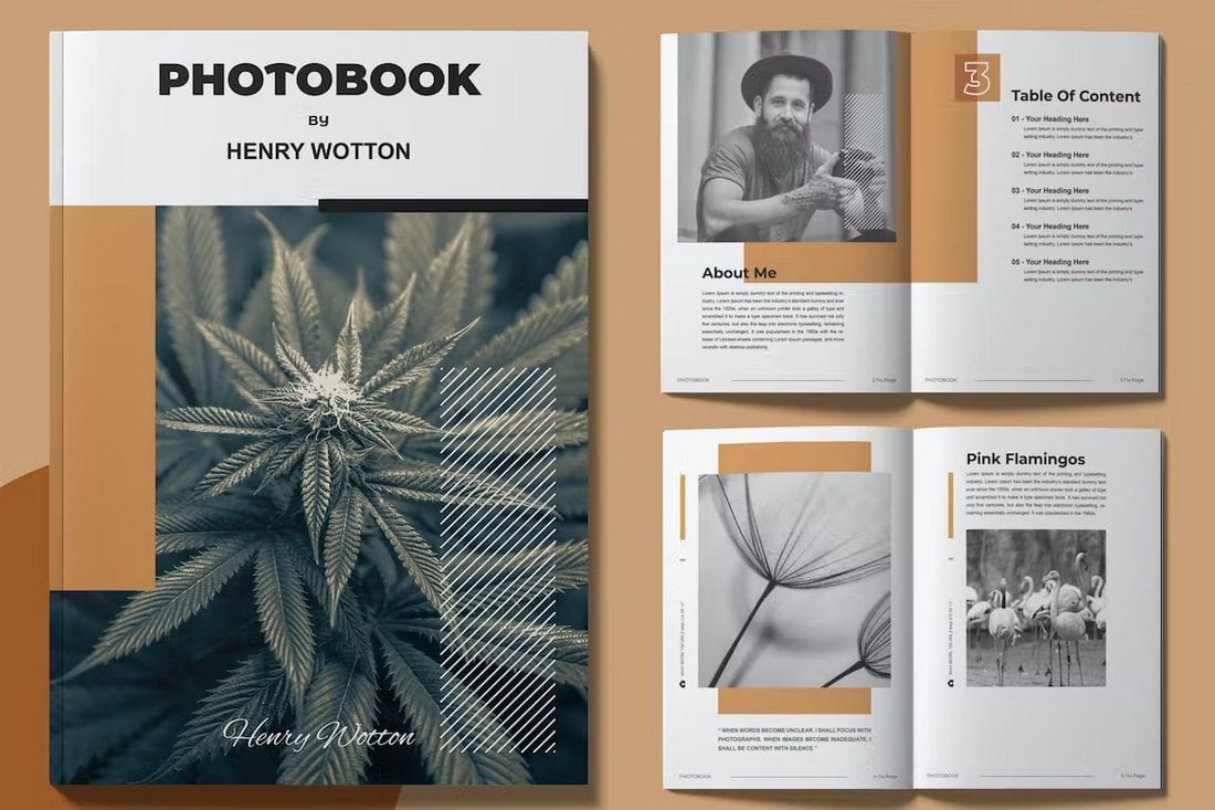 Modern Photo Book Portfolio Template INDD