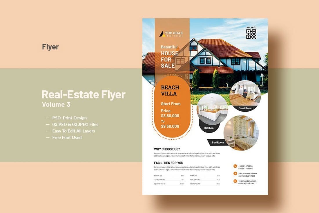 23+ Best Real Estate Flyer Templates With Regard To Home For Sale Flyer Template Free