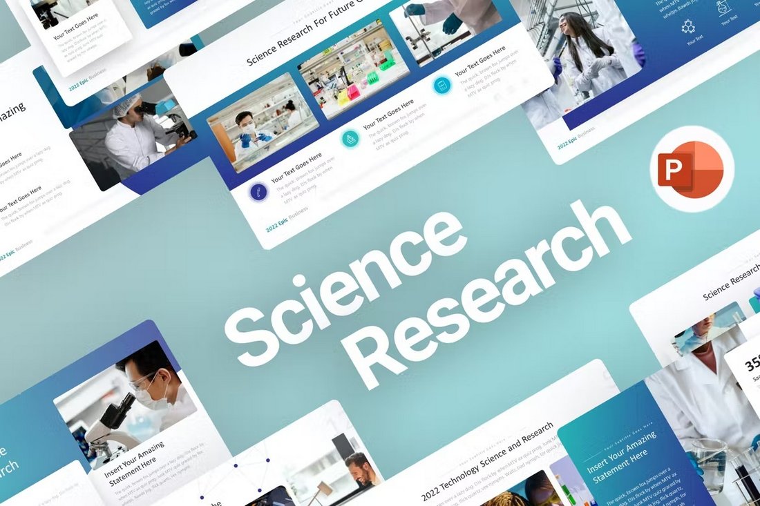 Modern Science & Research PowerPoint Template