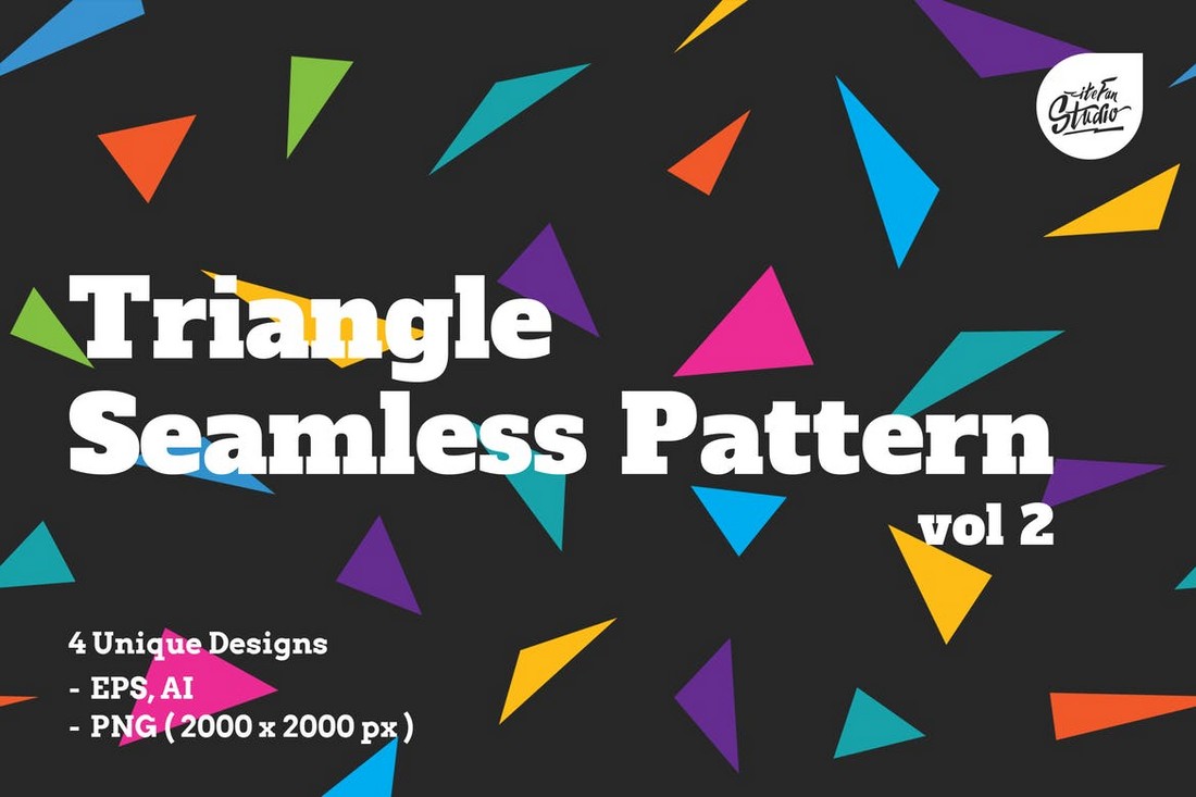 Modern Triangle Seamless Patterns