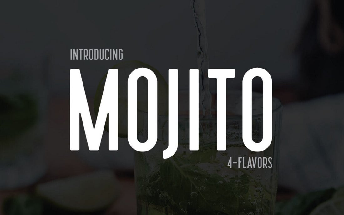Mojito - Free Semi-Condensed Font