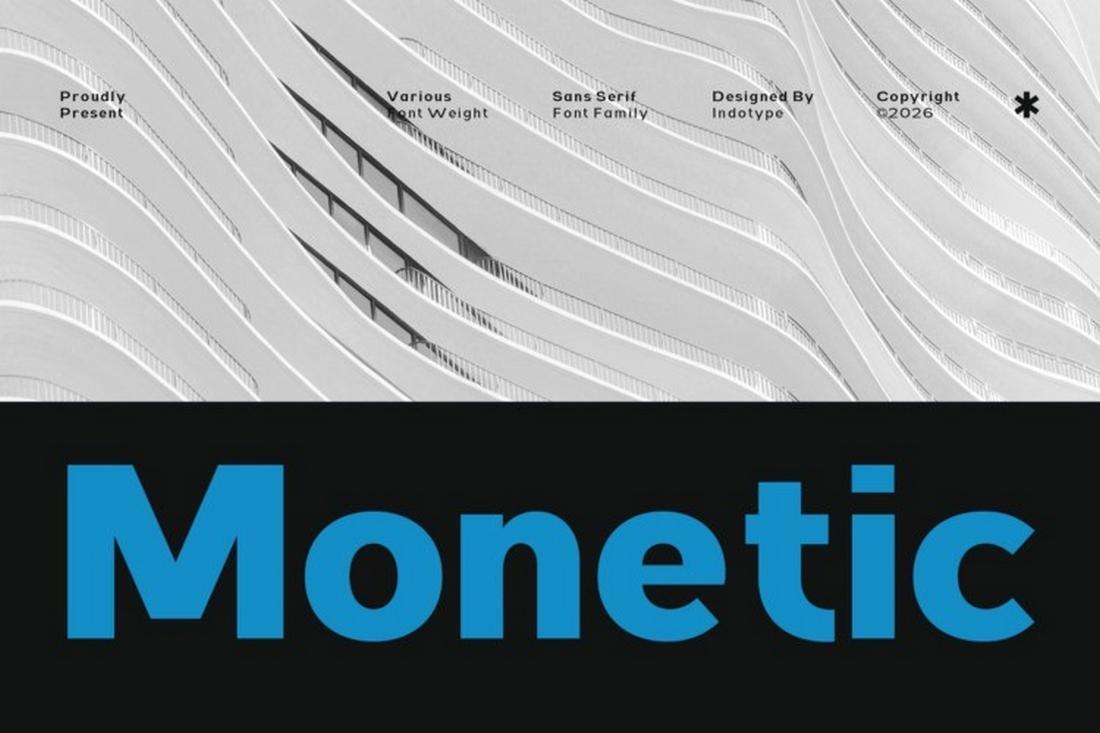 Monetic - Free Font for Manuals