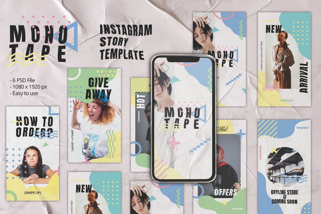 Monotape - Instagram Giveaway Story Template