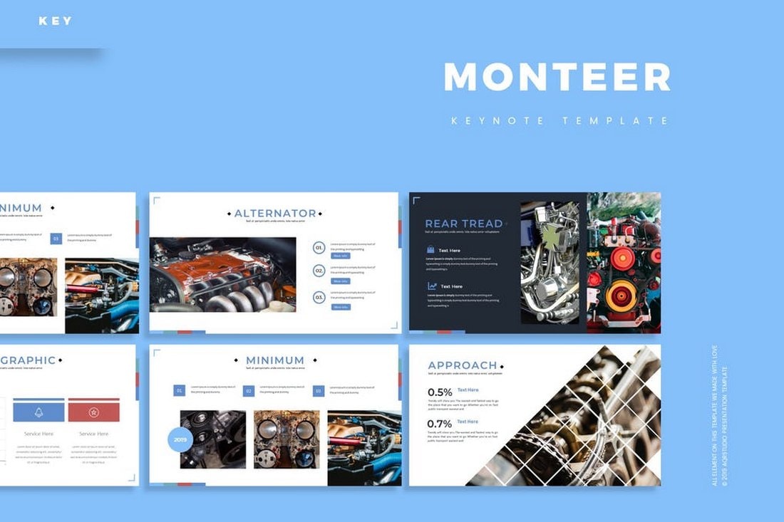 Monteer - Elegant Keynote Template