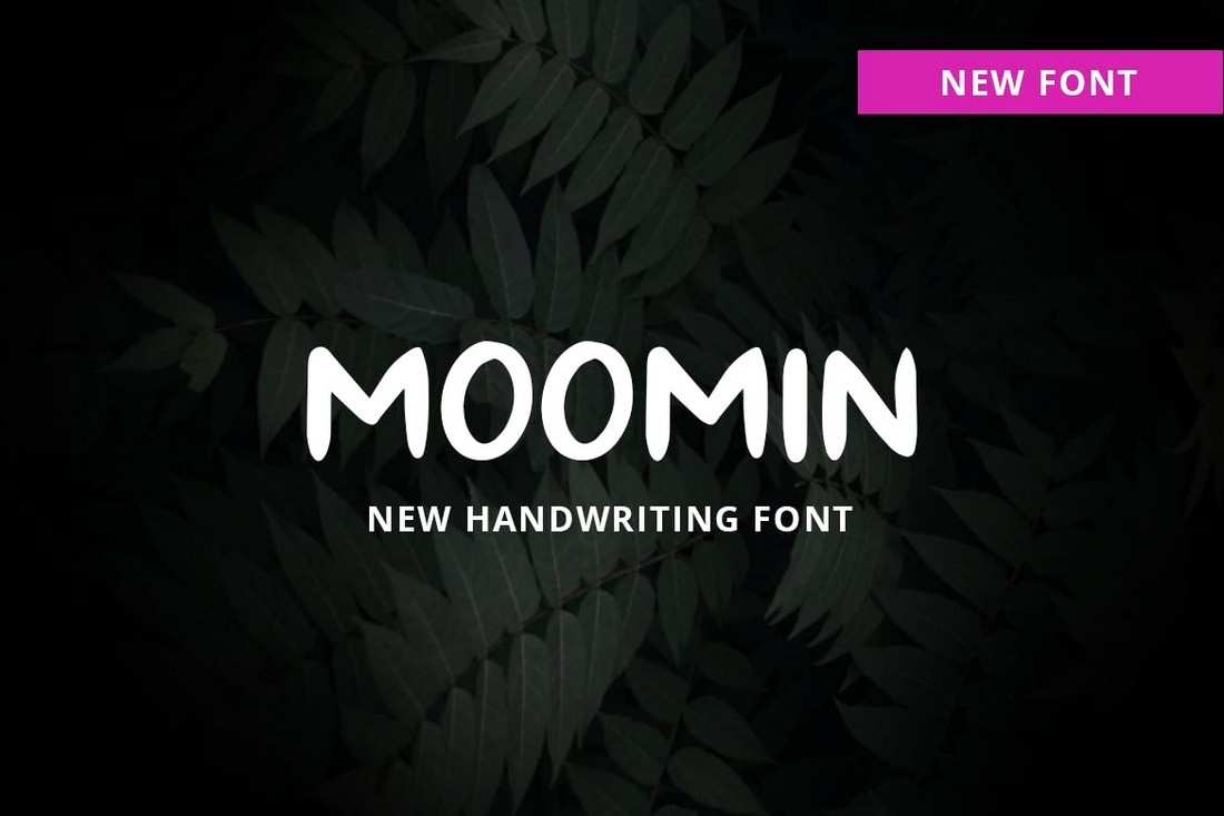 Moomin-Simple-Handwriting-Font 25+ Best Friendly & Simple Fonts in 2022 (Free & Premium) design tips 