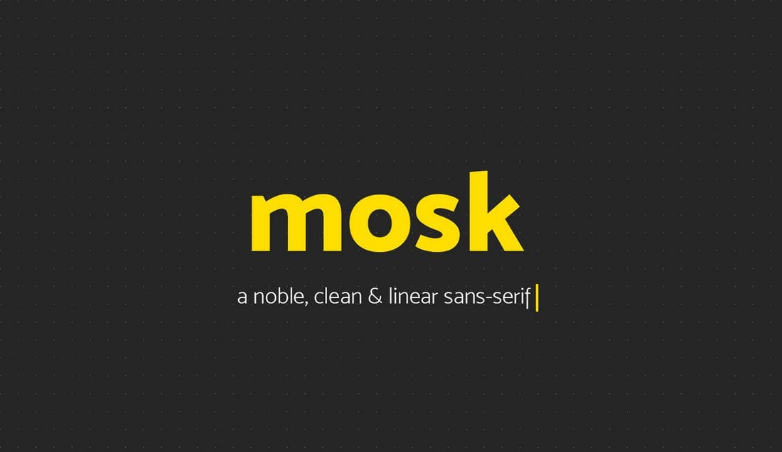 Mosk - Clean Free Sans-Serif Font