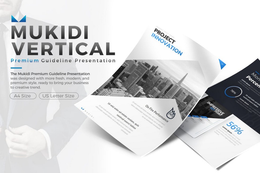 Mukidi Vertical - Business PowerPoint Template