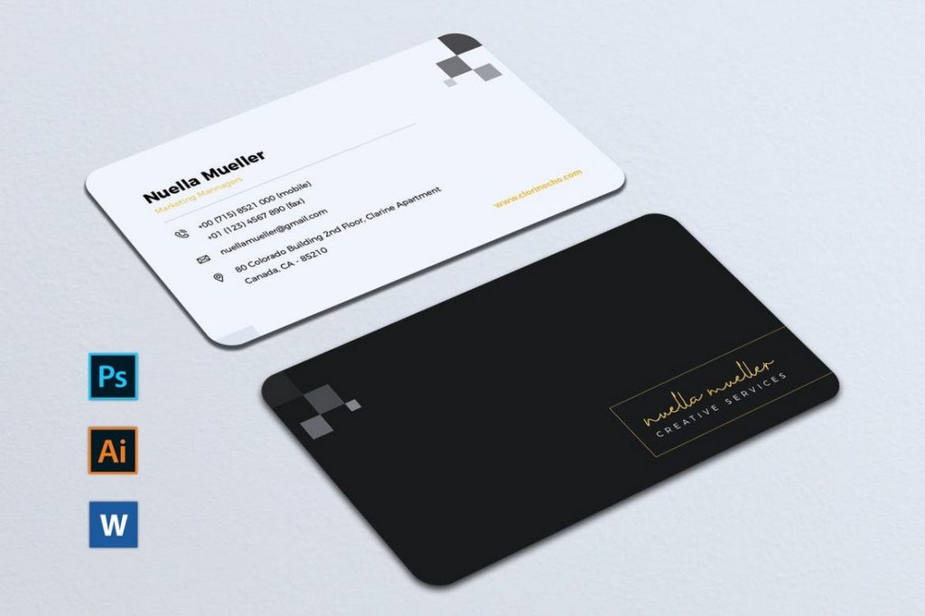 Business Card Template Google Slides