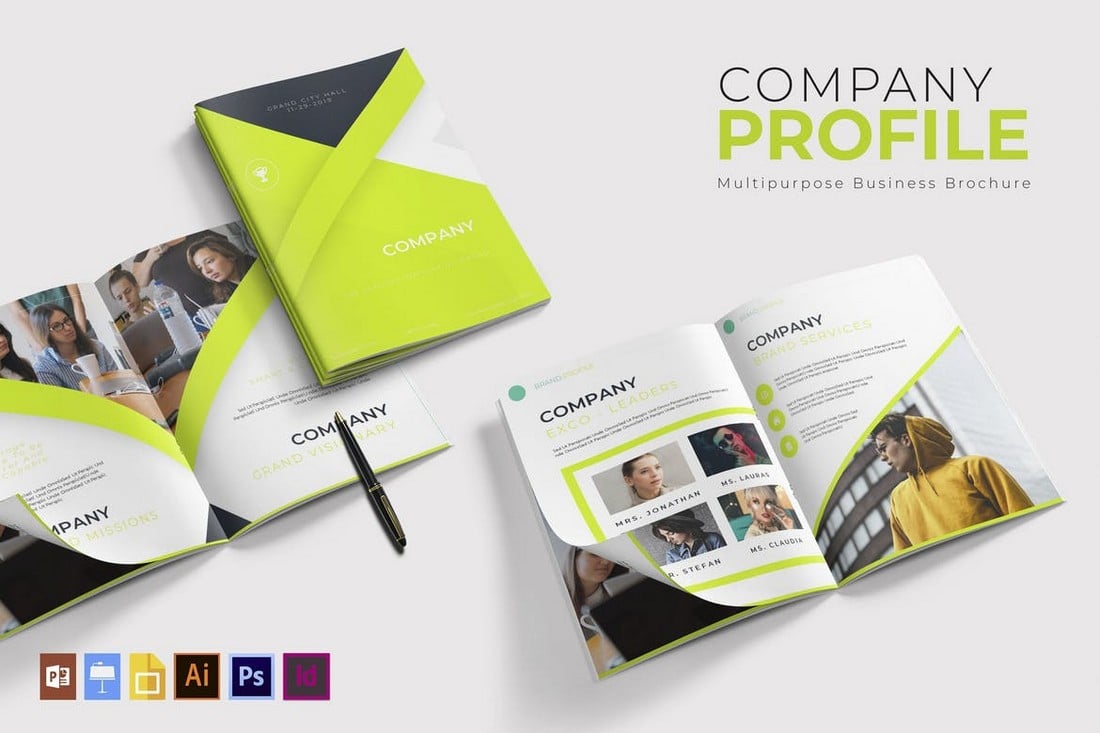Multipurpose-Company-Profile-Brochure-Template 40+ Best Company Profile Templates (Word + PowerPoint) design tips 