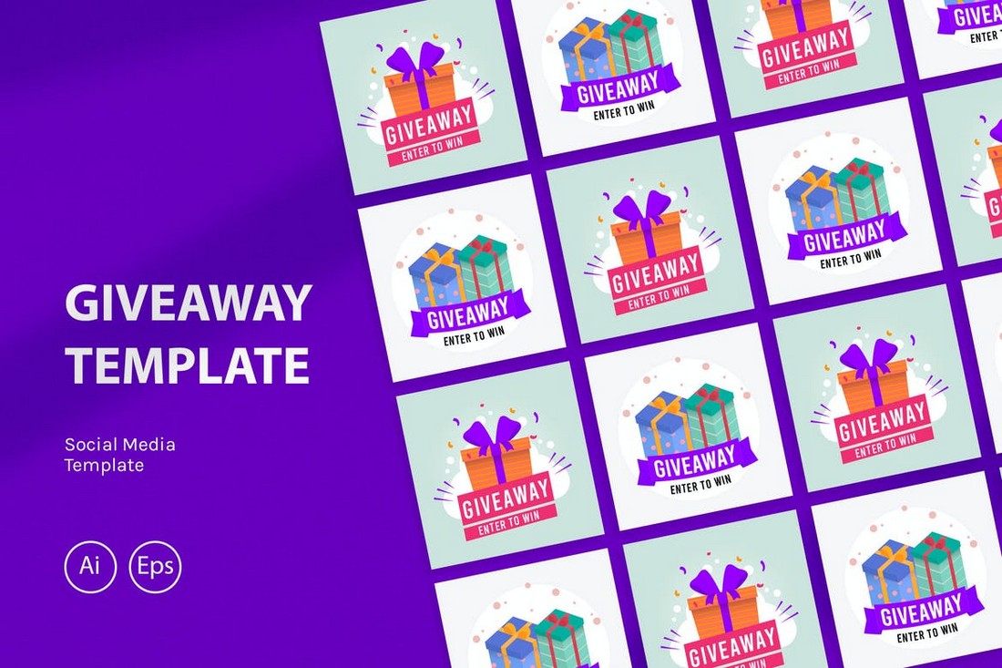 Multipurpose Instagram Giveaway Template