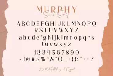 Second alternate image for Murphy Sans Font