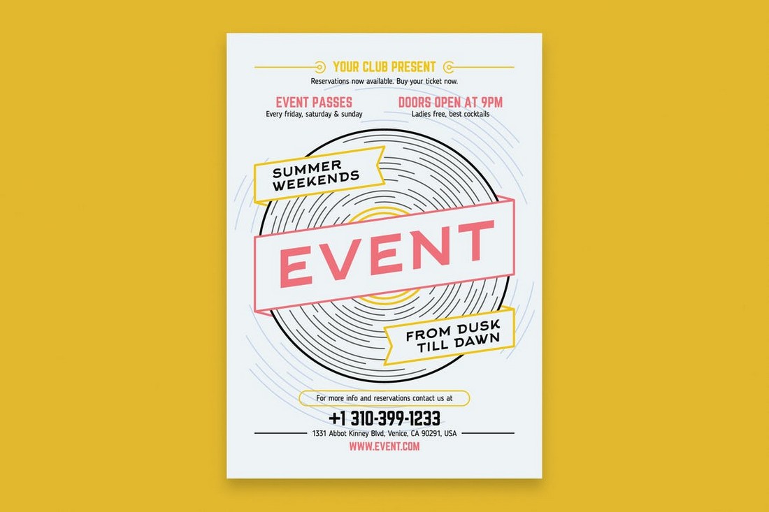 Music-Event-Poster-Template 10 Minimal Poster Design Examples (+10 Templates) design tips 