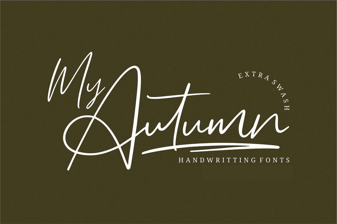 My Autumn - Fall-Themed Handwriting Font