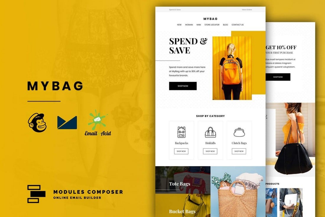 MyBag - Ecommerce Email Template for MailChimp