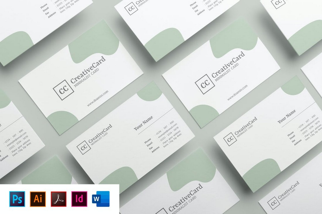 Business Card Template Word / 3 / This business card template word free download features a playful design that would be a solid choice for anyone in the entertainment, events or pet industry.