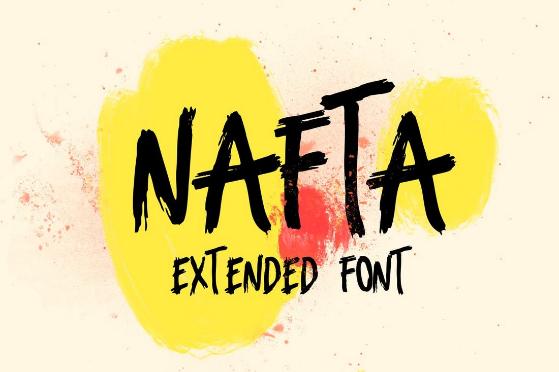 Nafta Extended - Brush Marker Font