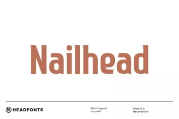 Nailhead Bold Modern Condensed Font