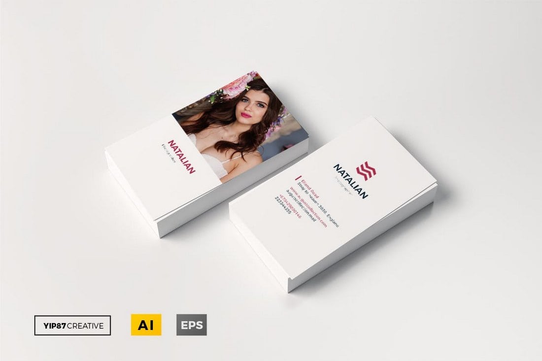 Natalian-Photographer-Business-Card Photography Business Cards: 20 Templates & Ideas design tips 