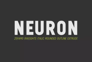 Neuron Block Letter Font Family