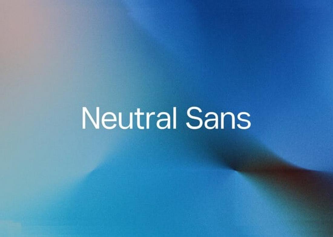 Neutral Sans - Free Font Family