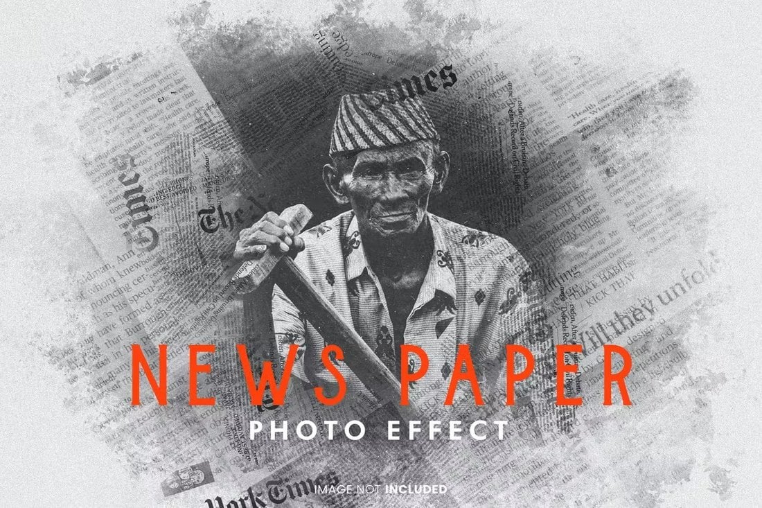 Newspaper Photo Effect for Photoshop