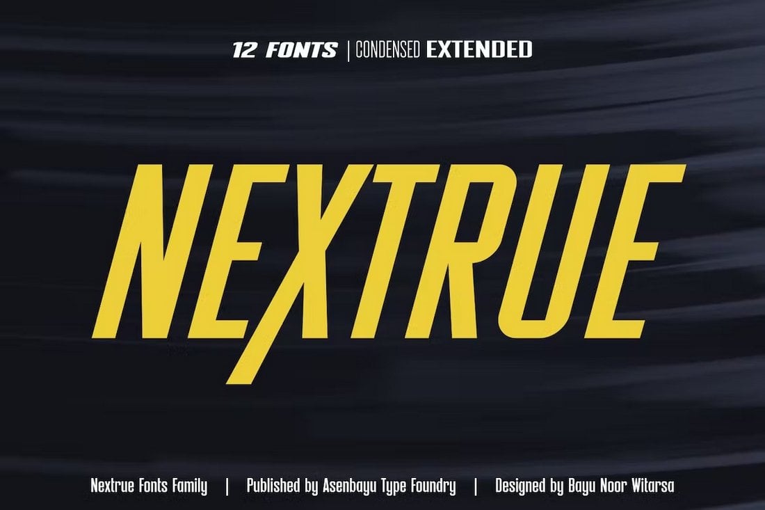 Nextrue - Modern Condensed Font Family