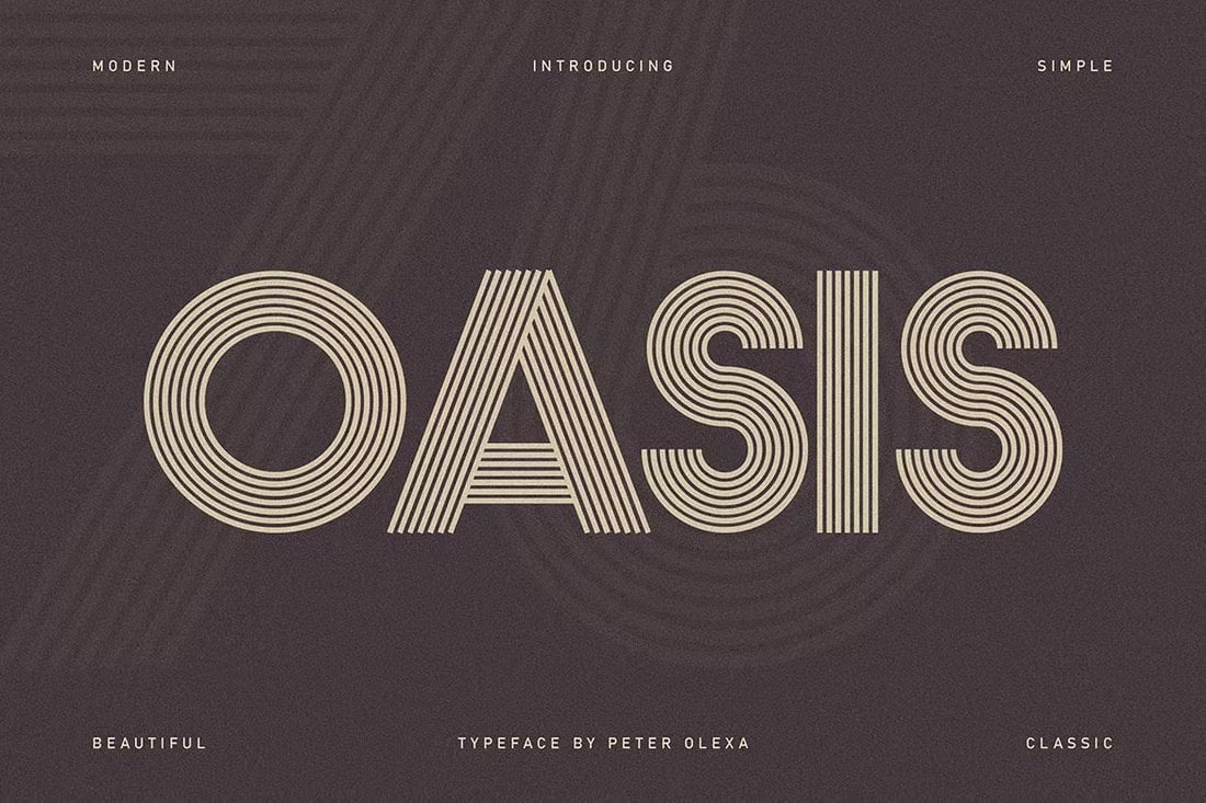 Oasis - Bold Geometric Font