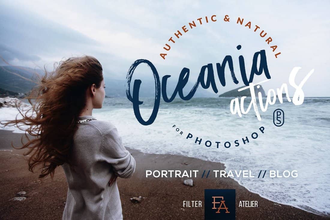 Oceania Matte Photoshop Actions