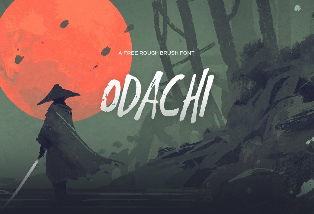 Odachi - Free Brush Font