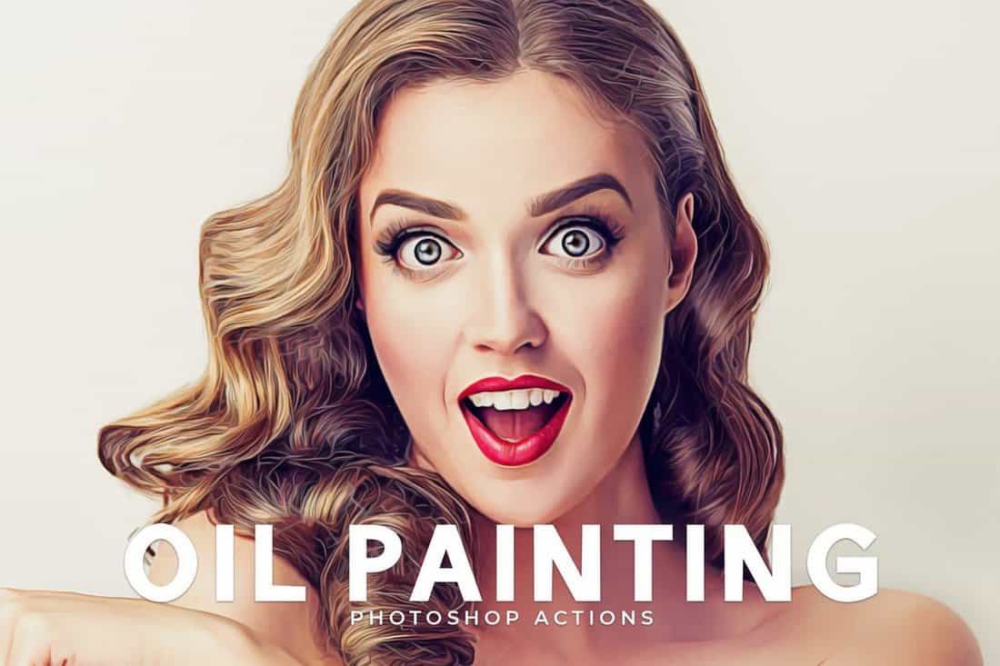 Oil-Painting-Photoshop-Actions 30+ Best Watercolor Photoshop Actions design tips 