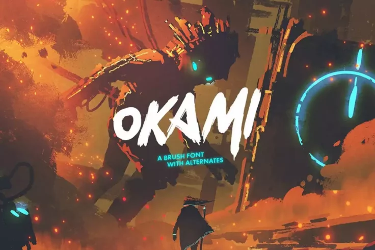 View Information about Okami Brush-Style Movie Font
