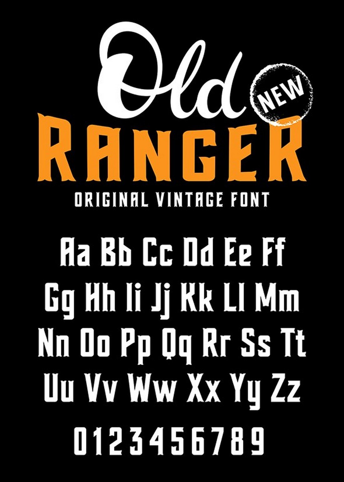 Old-Ranger-Font 30+ Best Number Fonts for Displaying Numbers design tips 